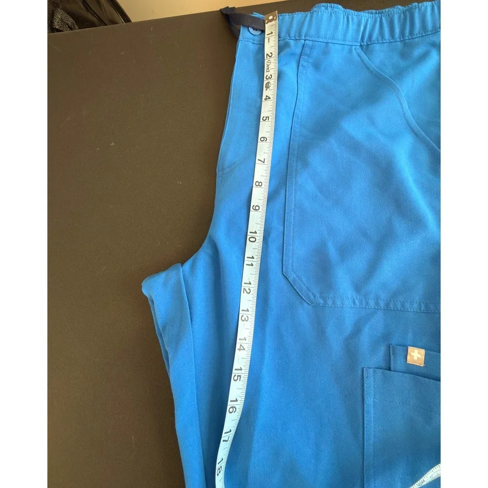 Figs Cairo Cargo Scrub Pants Men's Royal Blue Medical Nursing Doctor Large